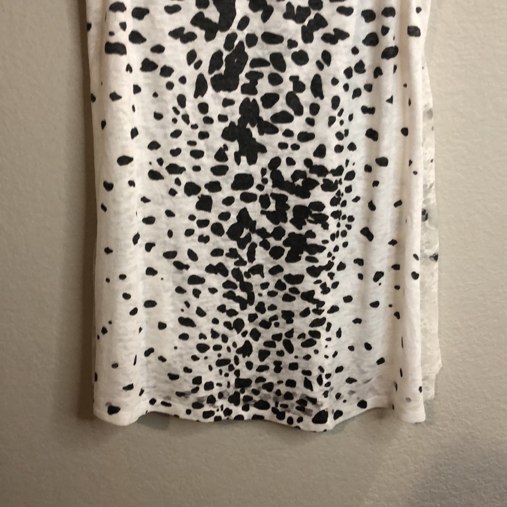 Vocal Sheer Lace Sleeveless leopard rhinestone Top women Medium lightweight - Picture 6 of 6
